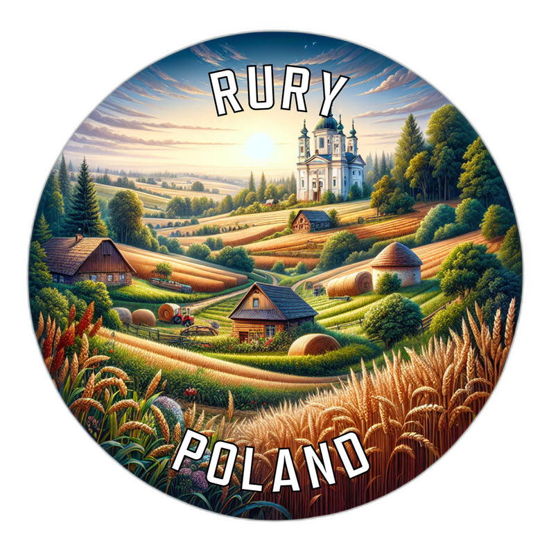 Rury Poland Souvenir Vinyl Decal Sticker 2-Inch