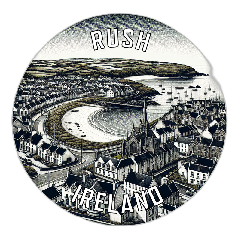 Rush Ireland Souvenir Die Cut Flat Magnet 2-Inch