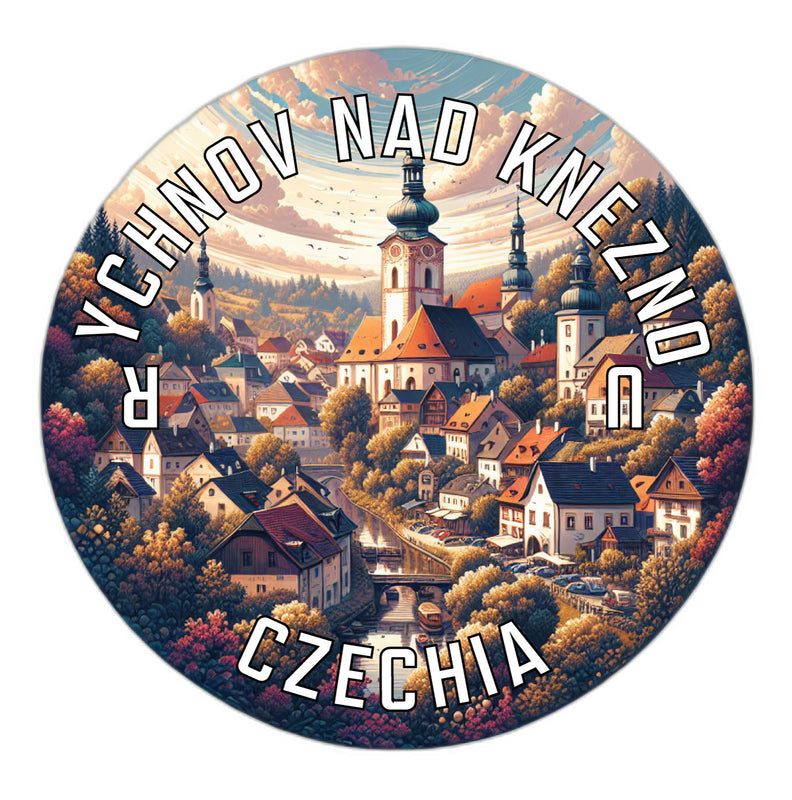 Rychnov nad Kneznou Czechia Souvenir Die Cut Flat Magnet 6-Inch