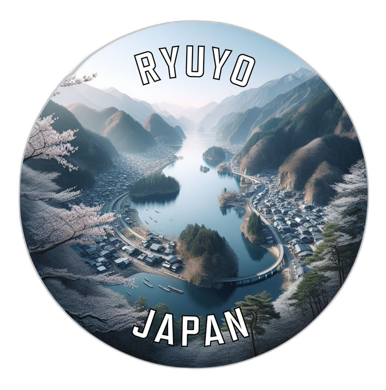 Ryuyo Japan Souvenir Die Cut Flat Magnet 6-Inch