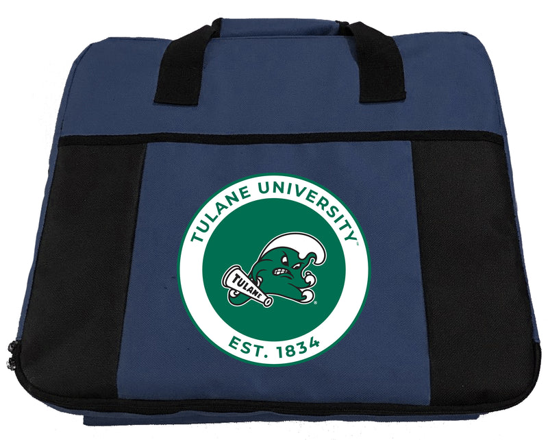 Tulane University Green Wave Seat Cushion Officially Licensed Collegiate Product Navy