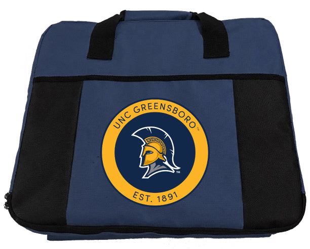 North Carolina Greensboro Spartans Seat Cushion Officially Licensed Collegiate Product Navy
