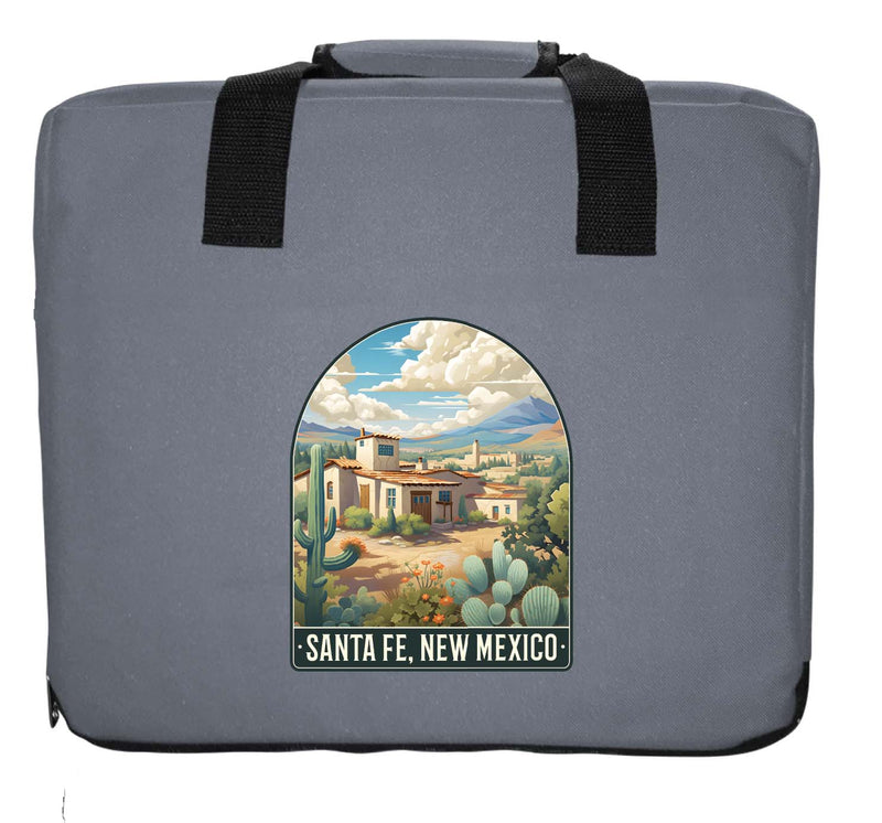 Santa Fe New Mexico Design C Souvenir Destination Seat Cushion Gray Gray