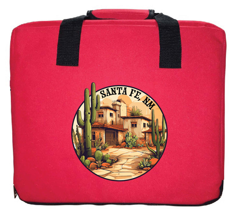 Santa Fe New Mexico Design D Souvenir Destination Seat Cushion Red Red