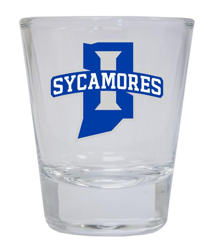 Indiana State University 2 Ounce Shot Glass Round Clear Officially Licensed Collegiate Product Single