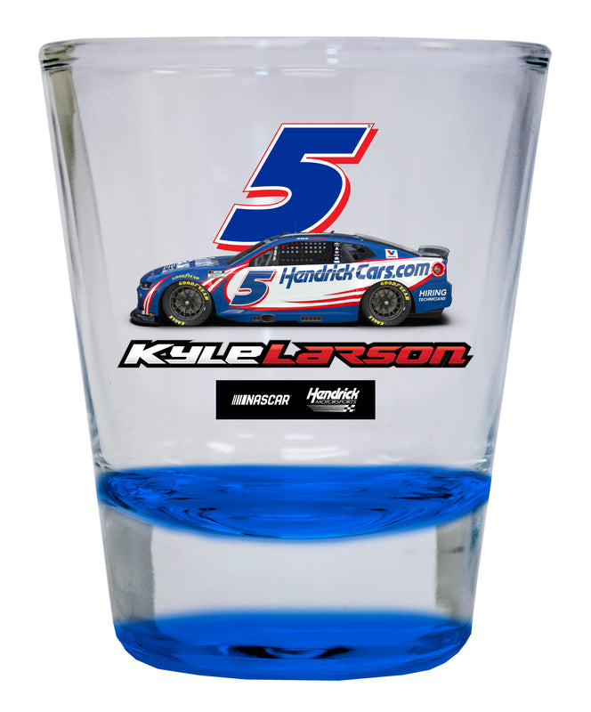Kyle Larson - Hendricks Cars.com #5 Nascar Offic. Licensed 2 oz Round Shot Glass