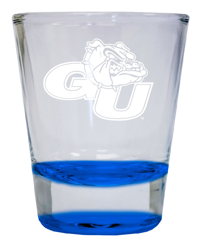 Gonzaga Bulldogs 2 oz Engraved Shot Glass Round Officially Licensed Collegiate Porduct