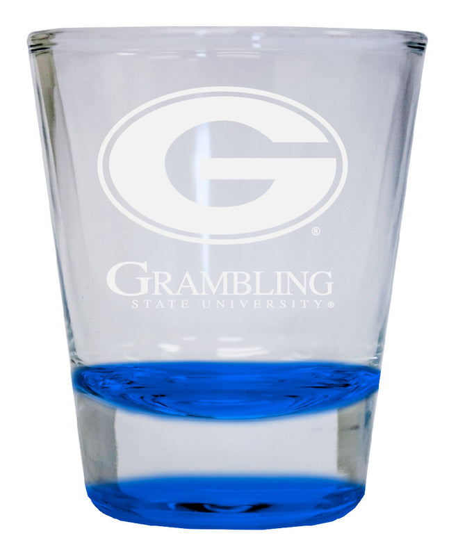 Grambling State Tigers 2 oz Engraved Shot Glass Round Officially Licensed Collegiate Product