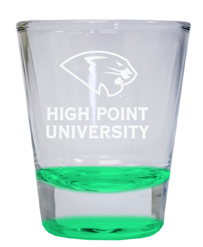 High Point University 2 oz Engraved Shot Glass Round Officially Licensed Collegiate Porduct
