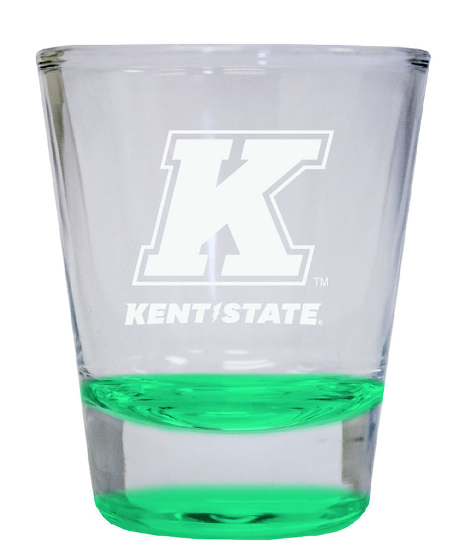 Kent State University 2 oz Engraved Shot Glass Round Officially Licensed Collegiate Product