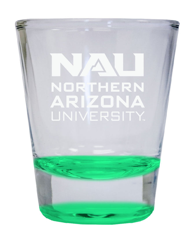 Northern Arizona University 2 oz Engraved Shot Glass Round Officially Licensed Collegiate Product