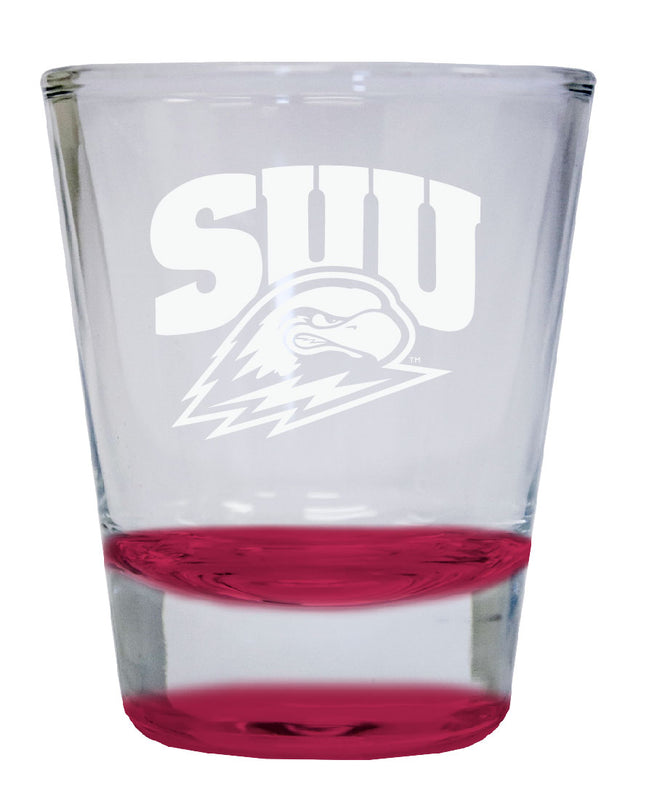 Southern Utah University 2 oz Engraved Shot Glass Round Officially Licensed Collegiate Porduct