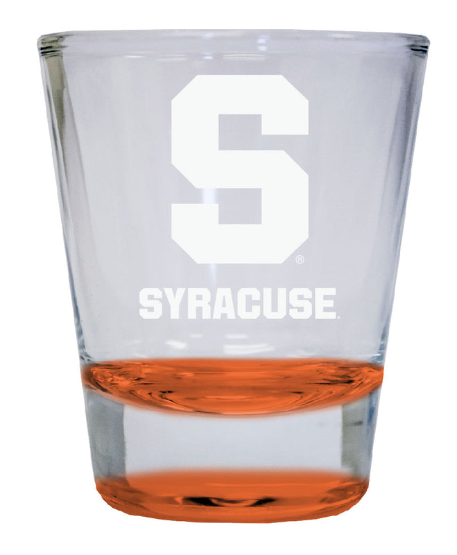 Syracuse 2 oz Engraved Shot Glass Round Officially Licensed Collegiate Product