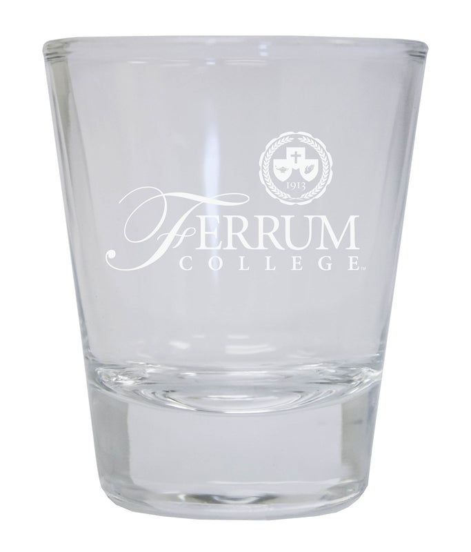 Ferrum College Etched Round Shot Glass Officially Licensed Collegiate Product