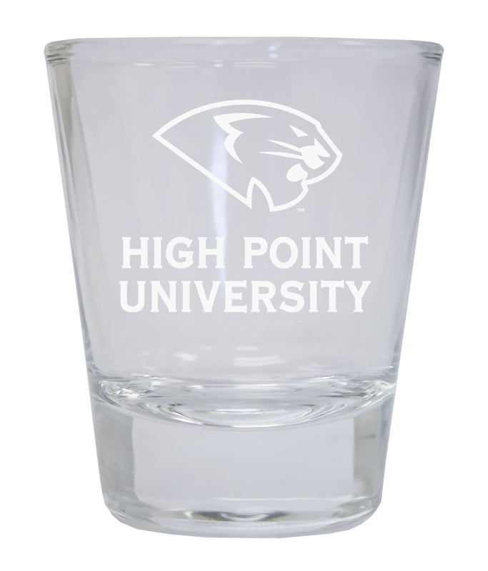 High Point University Etched Round Shot Glass Officially Licensed Collegiate Product