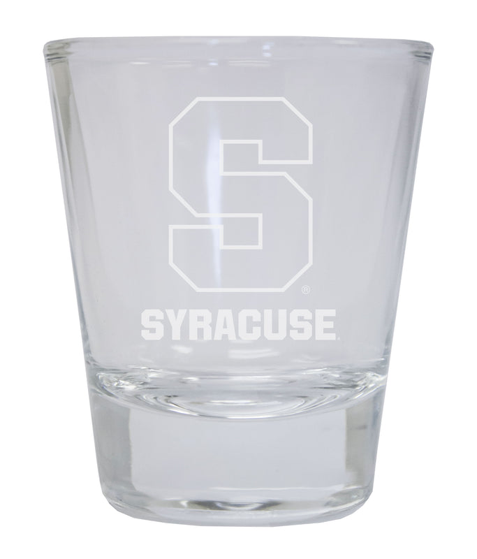 Syracuse Orange Etched Round Shot Glass Officially Licensed Collegiate Product