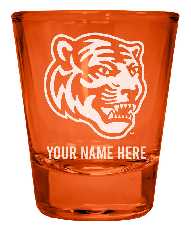 Memphis Tigers Customizable Engraved Full Color 2oz Shot Glass Orange Officially Licensed Collegiate Product 2-Pack