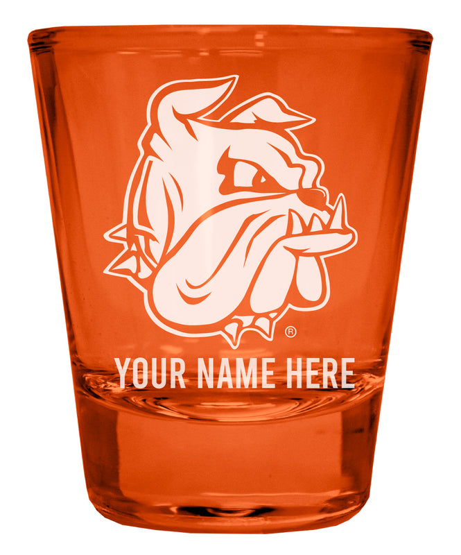 Minnesota Duluth Bulldogs Customizable Engraved Full Color 2oz Shot Glass Orange Officially Licensed Collegiate Product Single