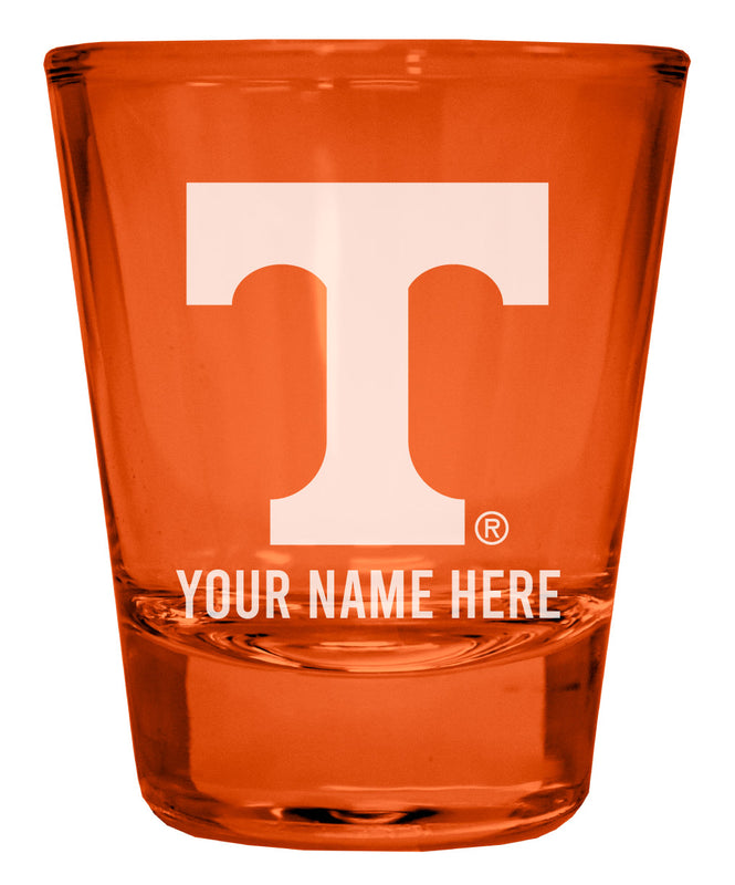 Tennessee Knoxville Customizable Engraved Full Color 2oz Shot Glass Orange Officially Licensed Collegiate Product 2-Pack