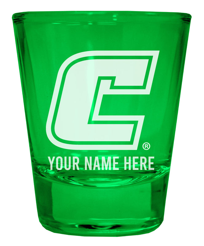 University of Tennessee at Chattanooga Customizable Engraved Full Color 2oz Shot Glass Green Officially Licensed Collegiate Product Single