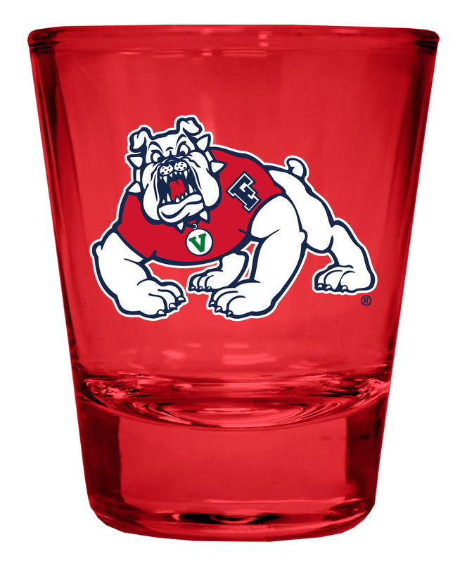 Fresno State Bulldogs Full Color 2oz Shot Glass Officially Licensed Collegiate Product