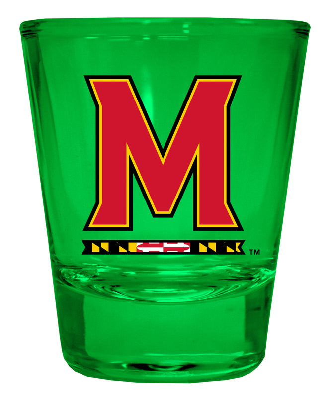 Maryland Terrapins Full Color 2oz Shot Glass Officially Licensed Collegiate Product