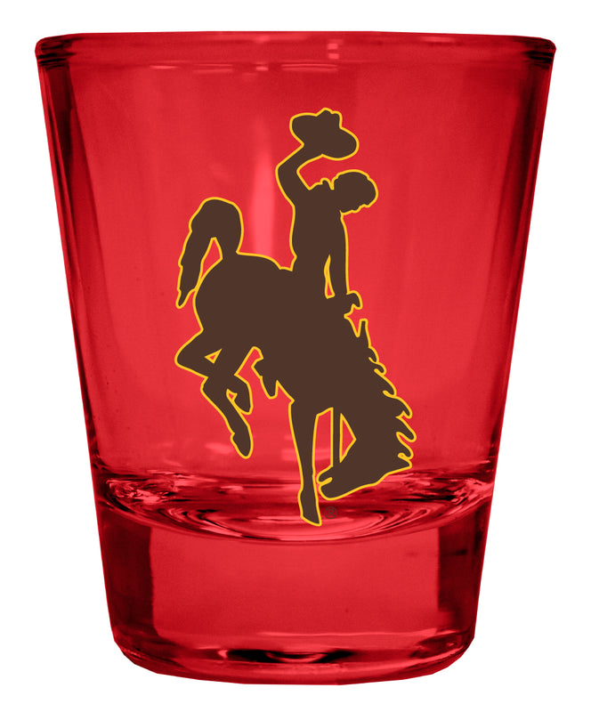 University of Wyoming Full Color 2oz Shot Glass Officially Licensed Collegiate Product
