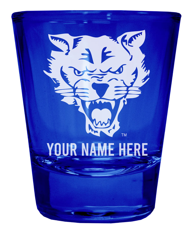 Fort Valley State University Officially Licensed Personalized Engraved Full Color 2 oz Shot Glass Blue
