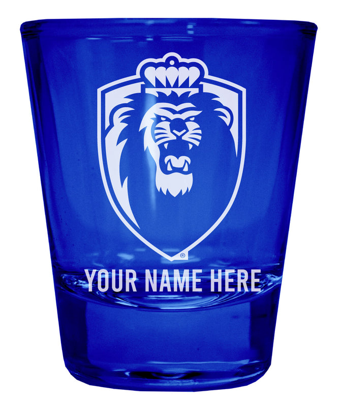 Old Dominion Monarchs Officially Licensed Personalized Engraved Full Color 2 oz Shot Glass Blue