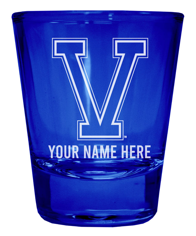 Vermont Catamounts Officially Licensed Personalized Engraved Full Color 2 oz Shot Glass Blue