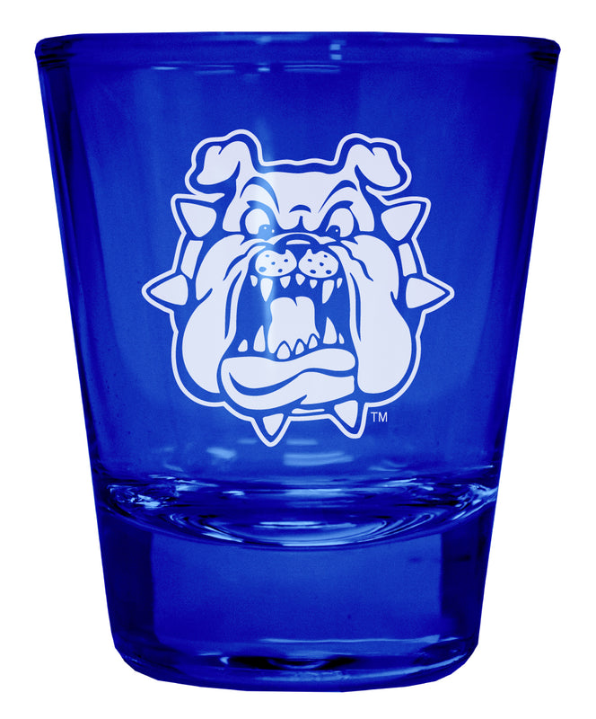 Fresno State Bulldogs Engraved Full Color 2oz Shot Glass Officially Licensed Collegiate Product