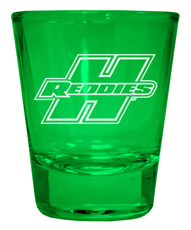 Henderson State Reddies Engraved Full Color 2oz Shot Glass Officially Licensed Collegiate Product
