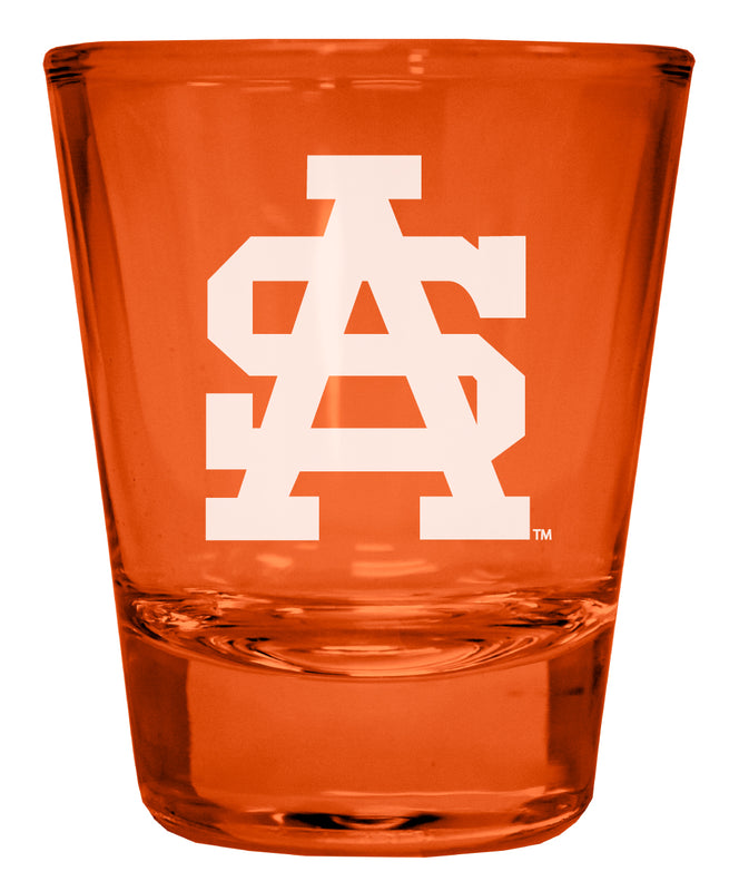 University of South Alabama Engraved Full Color 2oz Shot Glass Orange Officially Licensed Collegiate Product 2-Pack