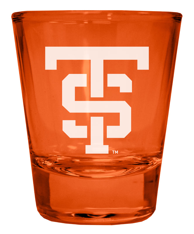 University of St. Thomas Engraved Full Color 2oz Shot Glass Orange Officially Licensed Collegiate Product 4-Pack
