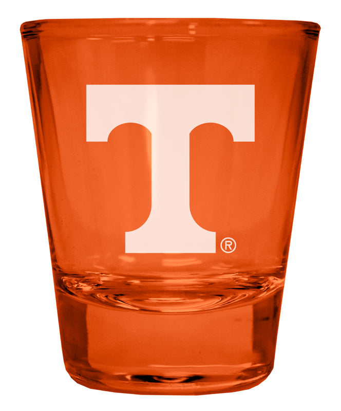 Tennessee Knoxville Volunteers Engraved Full Color 2oz Shot Glass Orange Officially Licensed Collegiate Product Single