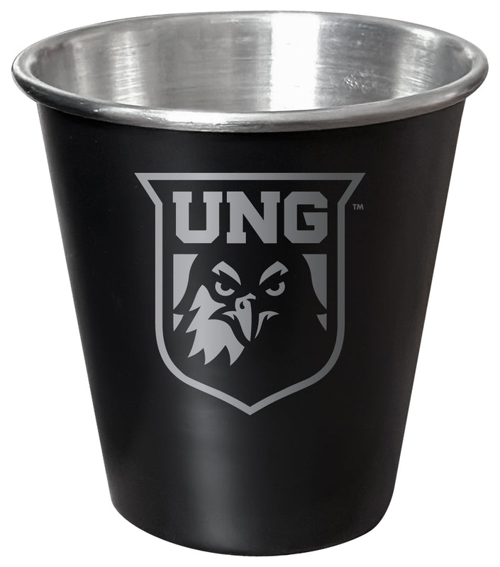 North Georgia Nighthawks Engraved 2oz Tin Shot Glass Black Matte Coating Officially Licensed Collegiate Product Single