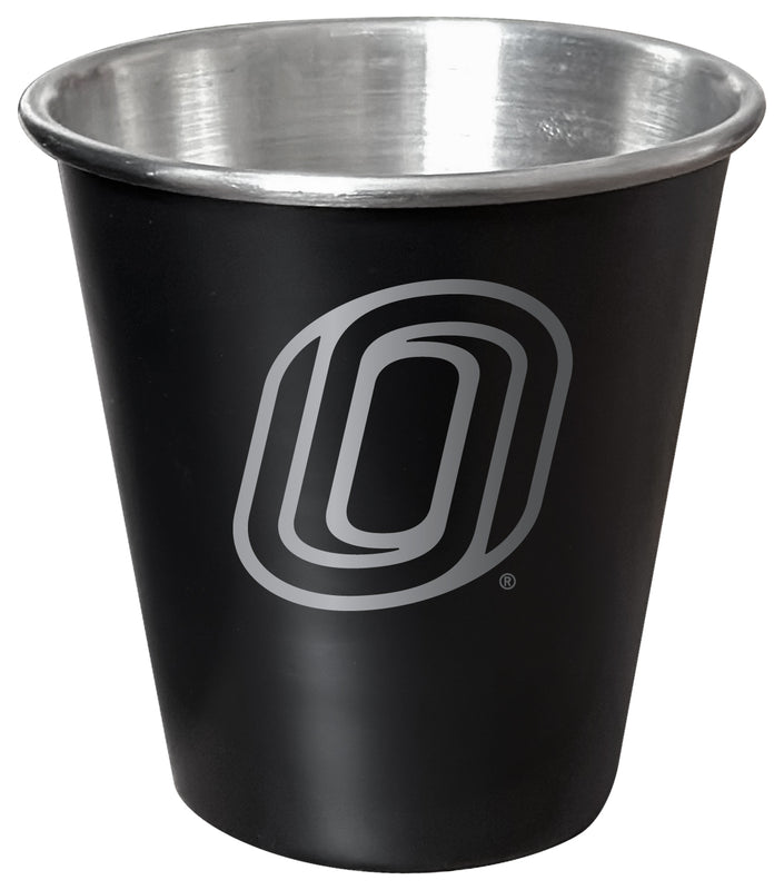 Nebraska at Omaha Engraved 2oz Tin Shot Glass Black Matte Coating Officially Licensed Collegiate Product Single