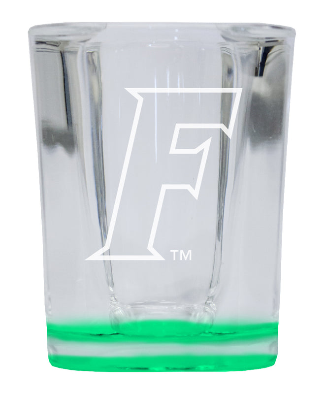 Florida Gators 2 Ounce Engraved Shot Glass Square Green Base Officially Licensed Collegiate Product 4-Pack