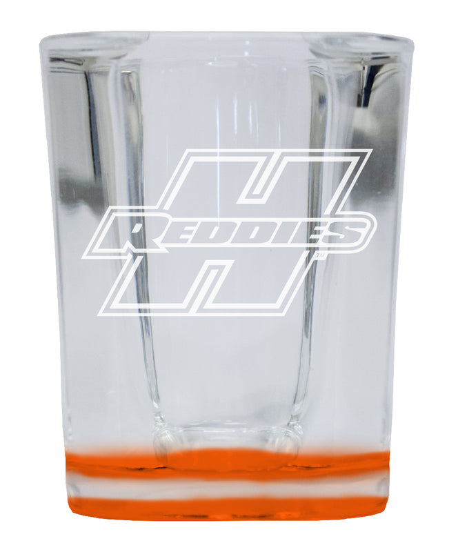 Henderson State Reddies 2 Ounce Engraved Shot Glass Square Officially Licensed Collegiate Product