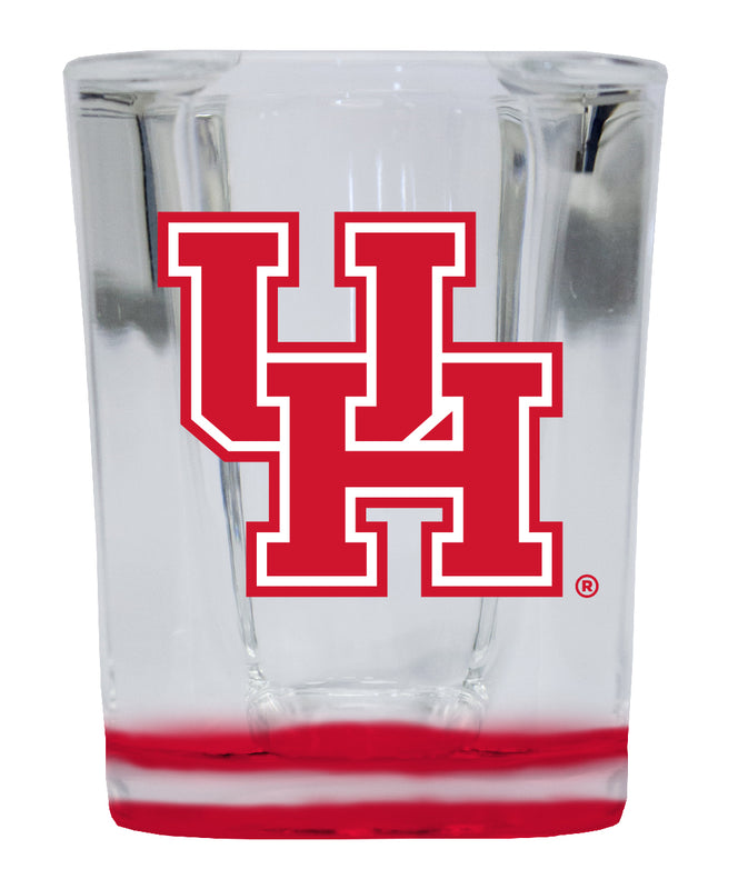 University of Houston 2 Ounce Shot Glass Square Red Base Officially Licensed Collegiate Product Single