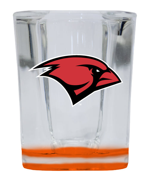 Incarnate Word Cardinals 2 Ounce Shot Glass Square Orange Base Officially Licensed Collegiate Product 2-Pack