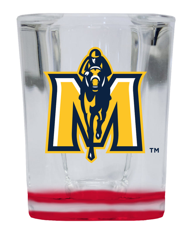 Murray State University 2 Ounce Shot Glass Square Red Base Officially Licensed Collegiate Product 4-Pack
