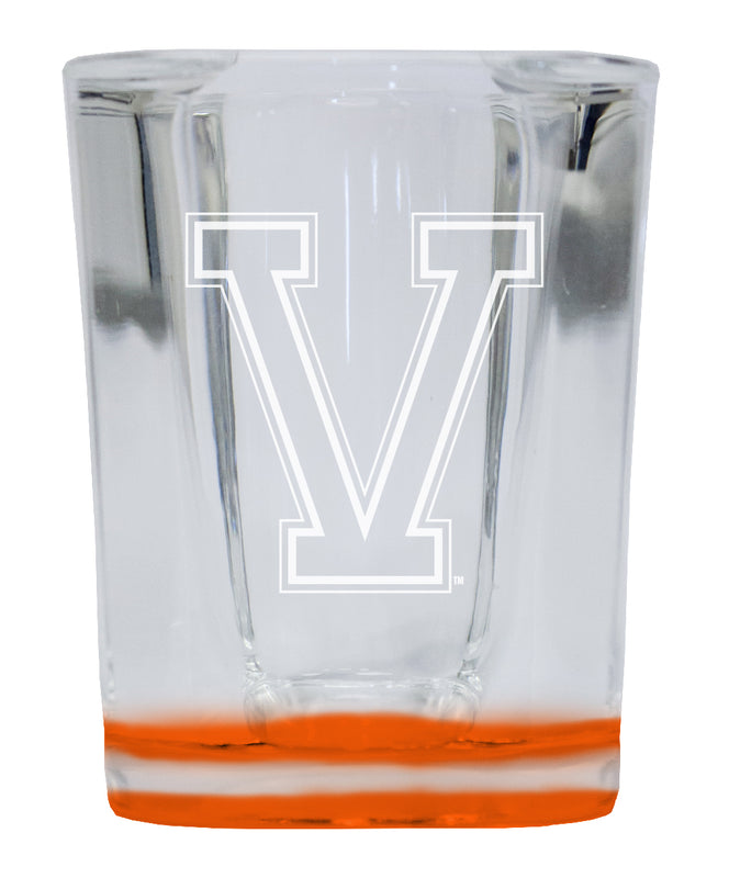 Vermont Catamounts 2 Ounce Engraved Shot Glass Square Orange Base Officially Licensed Collegiate Product 4-Pack