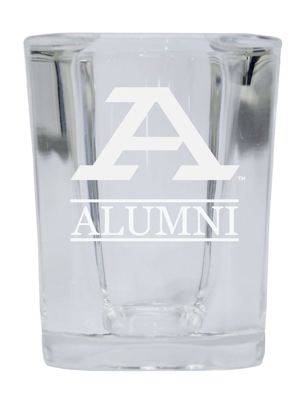 NCAA Akron Zips Alumni 2oz Laser Etched Square Shot Glass