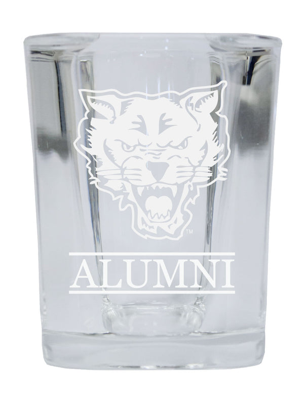 NCAA Fort Valley State University Alumni 2oz Laser Etched Square Shot Glass