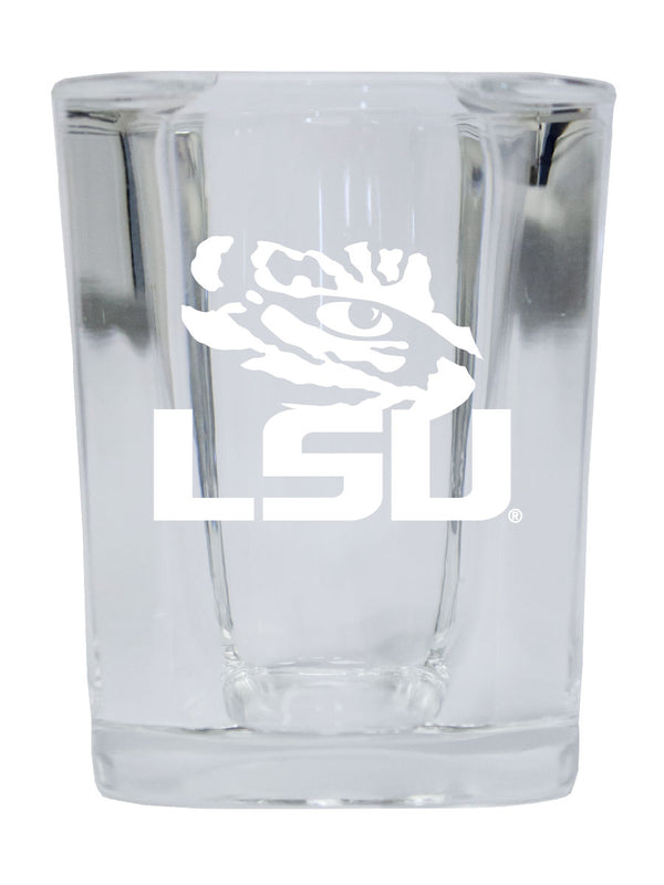 LSU Tigers 2 Ounce Shot Glass Square Officially Licensed Collegiate Product