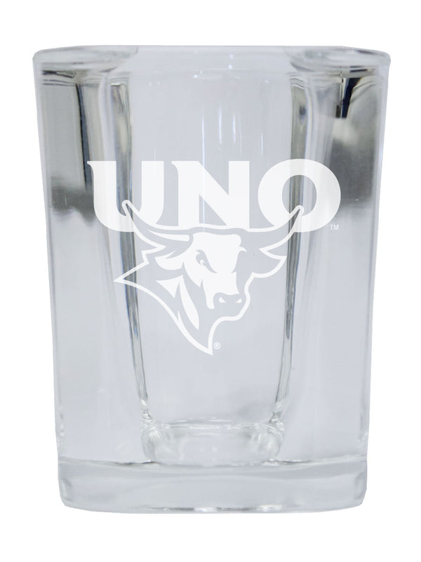 Nebraska at Omaha 2 Ounce Shot Glass Square Officially Licensed Collegiate Product