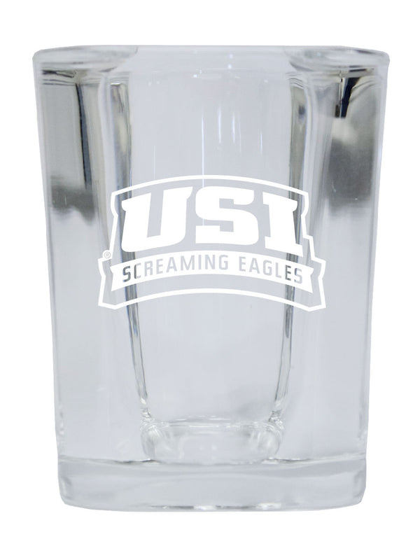 University of Southern Indiana 2 Ounce Shot Glass Square Officially Licensed Collegiate Product