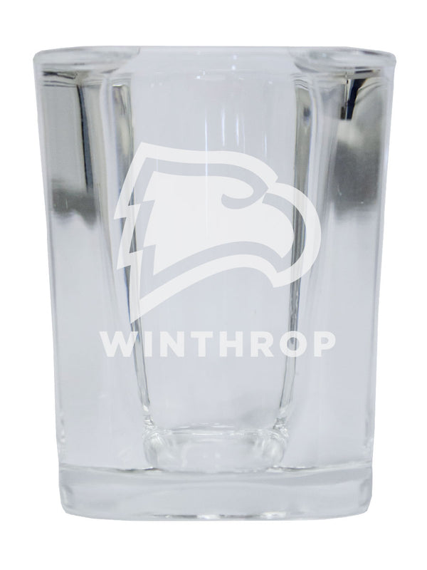 Winthrop University 2 Ounce Shot Glass Square Officially Licensed Collegiate Product