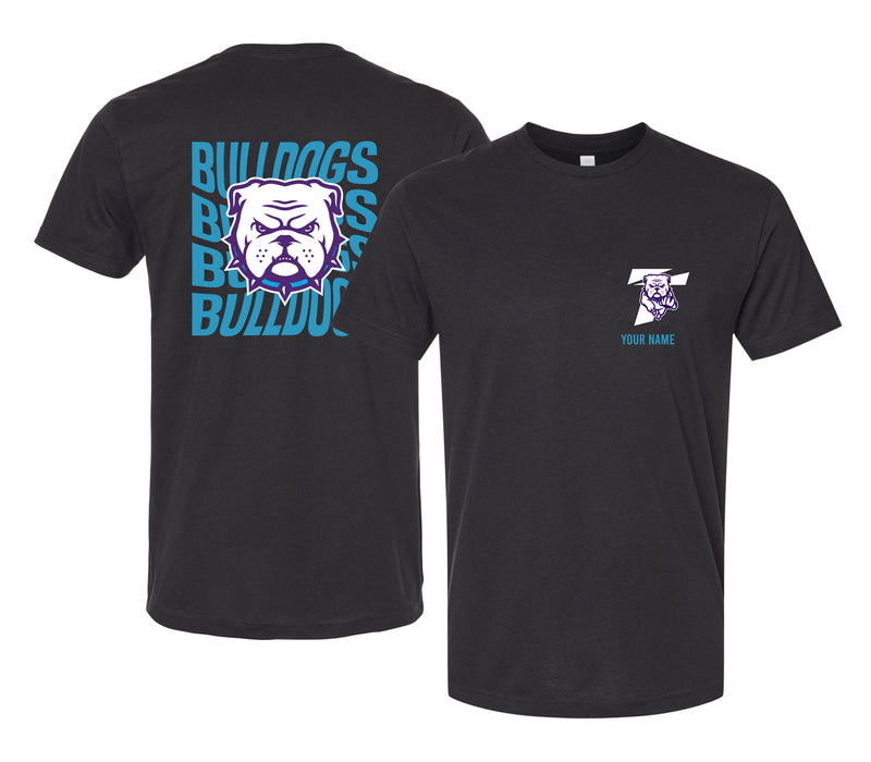 Truman State University Offic. Licensed Custom Unisex T-Shirt – Left Chest and Large Back Ripple Design XS